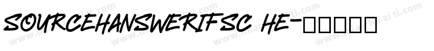 sourcehanswerifsc he字体转换